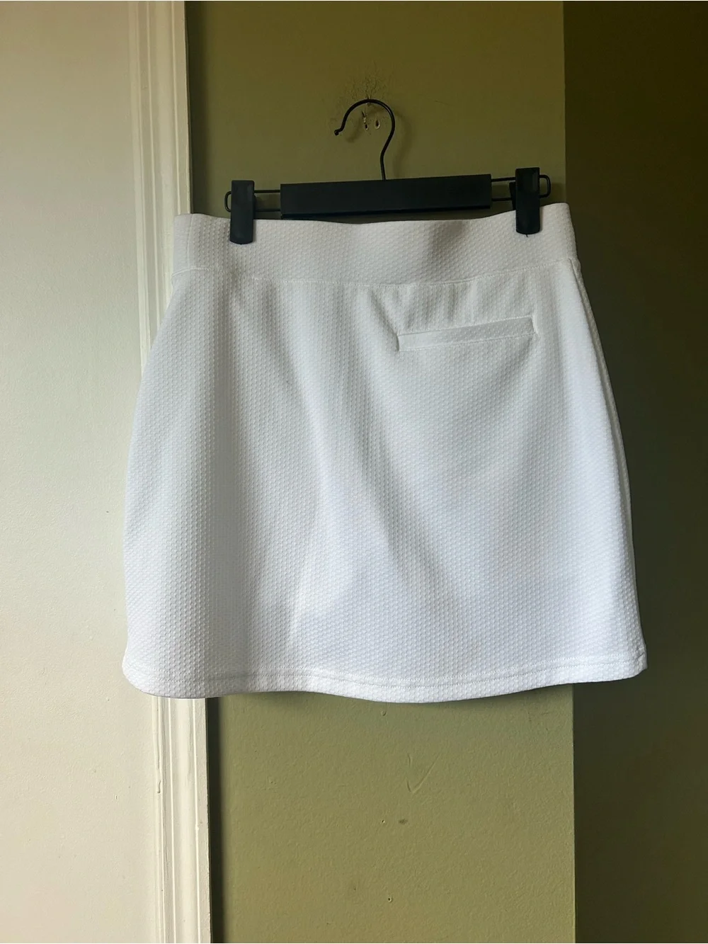 NWT Pebble Beach White Textured Golf Skort Sz S